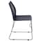 Flash Furniture Navy Plastic Stack Chair RUT-498A-NY-GG - alternate 3
